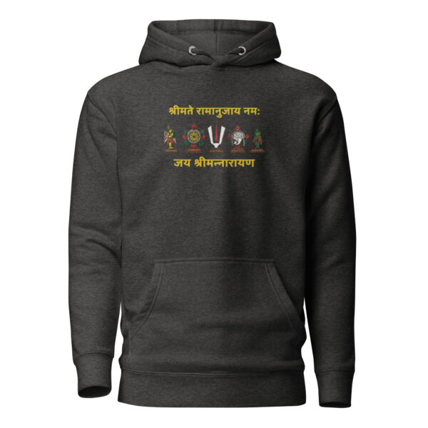 Hoodie - Urdhvapundra Embroidered - Unisex - Image 4